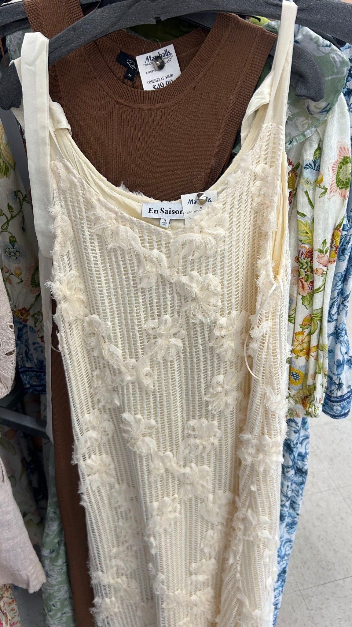 Boho floral cream