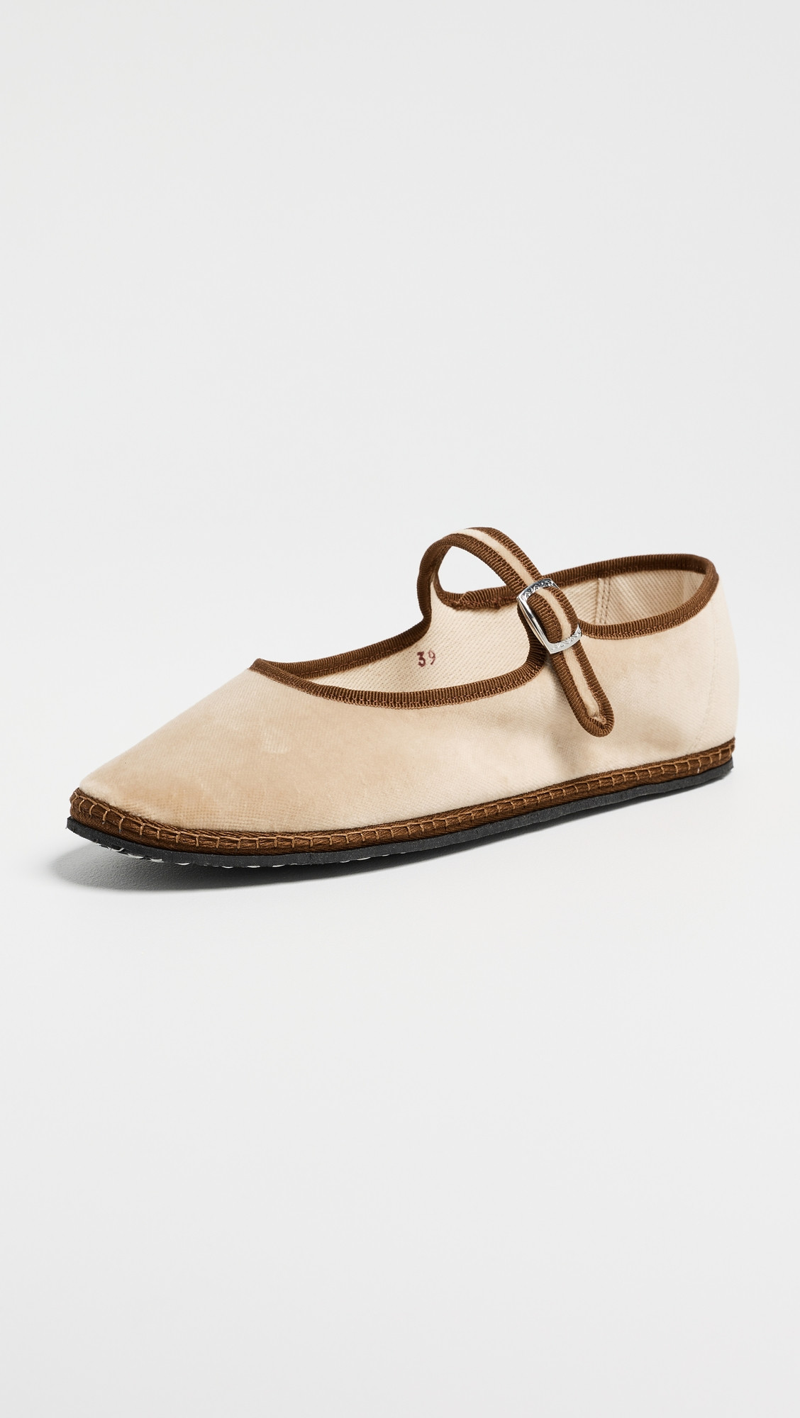 ViBi VENEZiA Velvet Mary Jane Flats Goldoni 36 | Shopbop