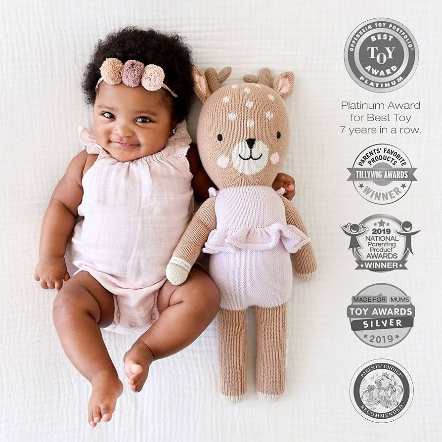 cuddle + kind Violet The Fawn Doll - Lovingly Handcrafted Dolls for Nursery Decor, Fair Trade Hei... | Amazon (US)