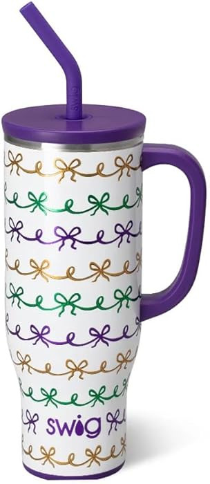 Swig Life 30oz Mega Mug, 30oz Tumbler with Handle and Straw, Large Insulated Tumblers, Cup Holder... | Amazon (US)