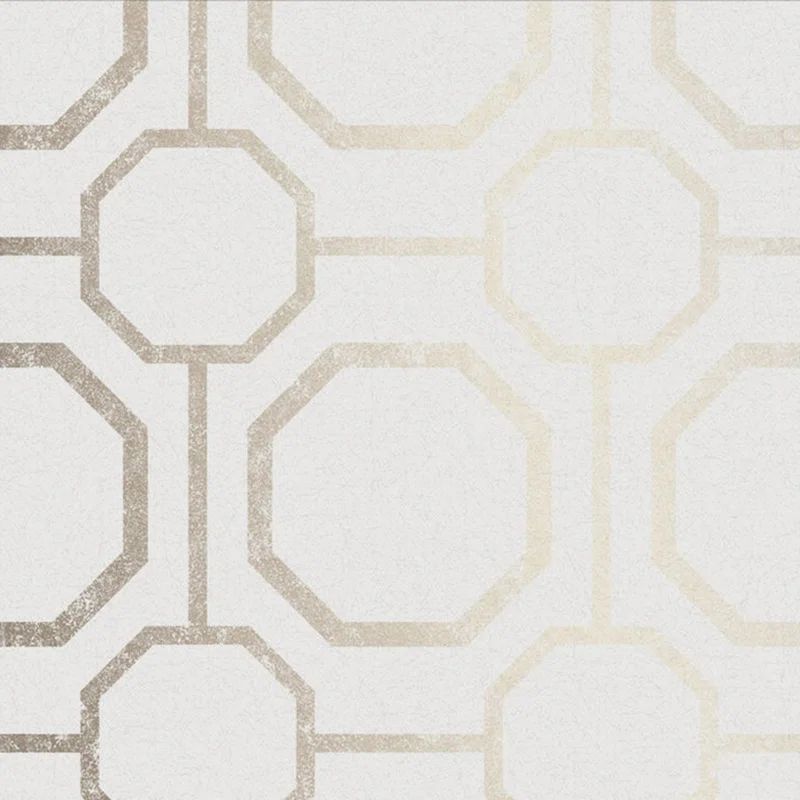 Sashiko Geometric Wallpaper Roll | Wayfair North America