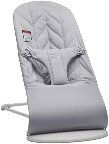 BabyBjörn Bouncer Bliss, Light Gray Frame, Cotton, Petal Quilt, Light Gray | Amazon (US)