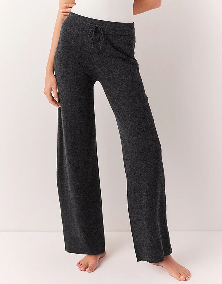Exposed Pocket Wide Leg Trousers with Cashmere | The White Company (UK)