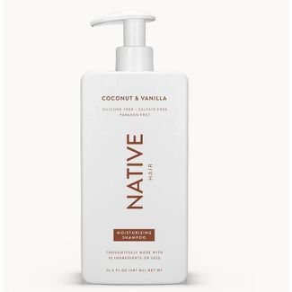 Native Coconut &#38; Vanilla Moisturizing Vegan Shampoo Sulfate, Paraben and Silicone Free - 16.5... | Target