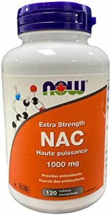 NOW Nac Extra Strength Tablets, 1000mg, 120 Count | Amazon (CA)