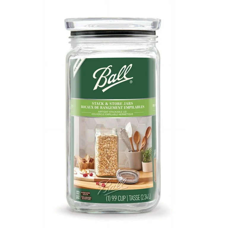 Ball® Stack & Store Half-Gallon Jar (9.9 Cup/79 oz.), Glass Storage Jar | Walmart (US)