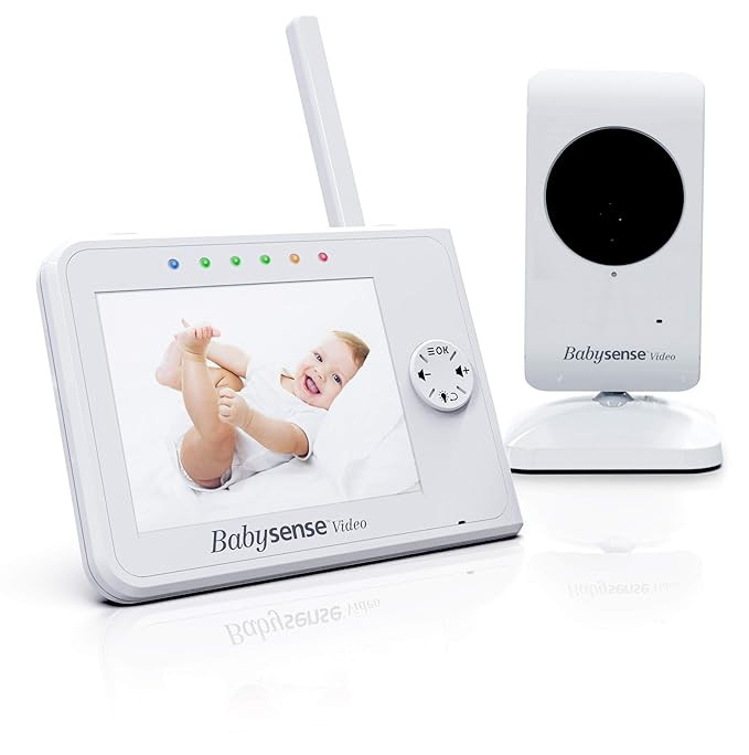 Upgraded - Babysense Video Baby Monitor 3.5 Inch Screen - White - Featuring Baby Camera with Nigh... | Amazon (US)