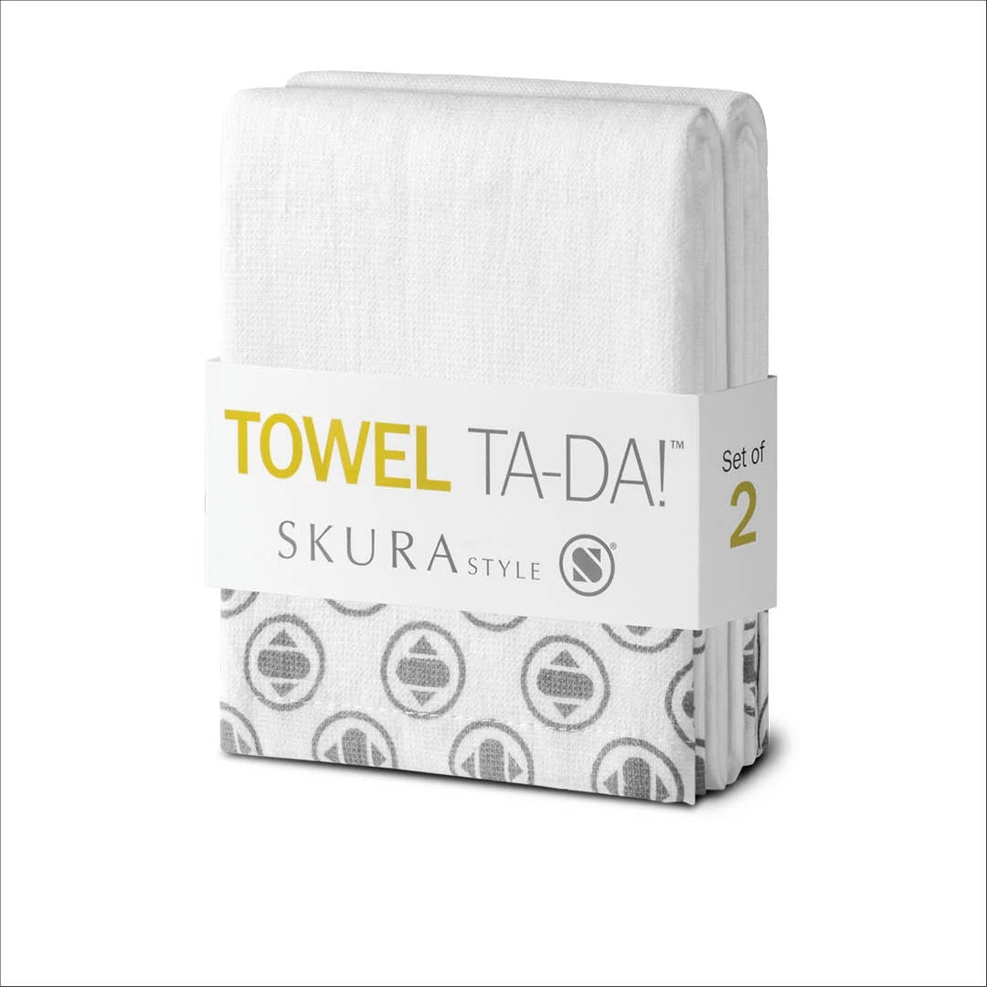 Skura Style TOWEL TA-DA!™ 100% Cotton Dual Sided Super Absorbent Kitchen and Dish Towel set - 2... | Walmart (US)