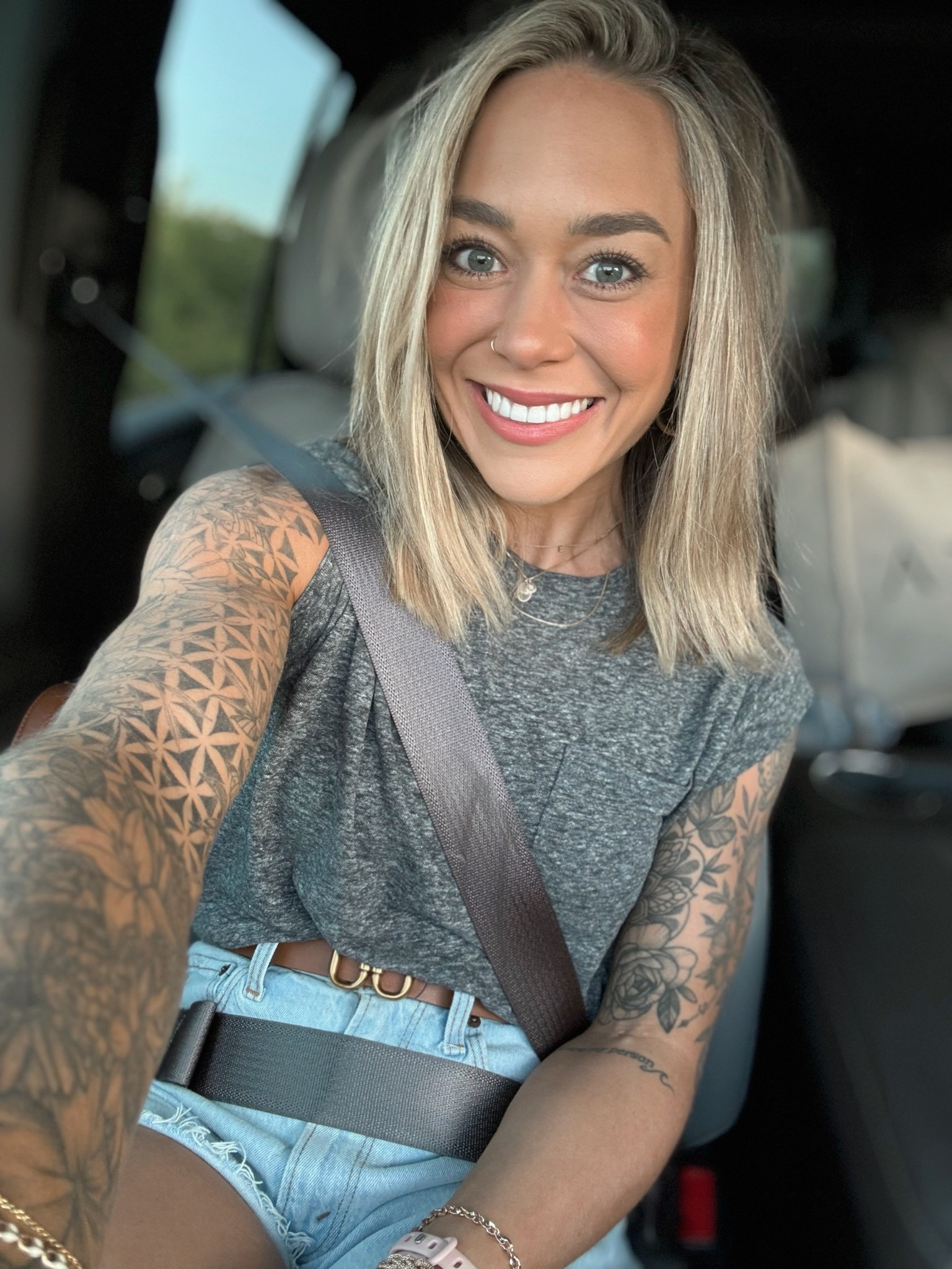 Last weekends date night fit🤎✨ Classic staples never miss! 😌 s tee here, comes white as well - on sale for $9! 

Spring outfit / summer / inspo / classic / target style / amazon fashion / Abercrombie denim / Holley Gabrielle 

#LTKFindsUnder50 #LTKStyleTip #LTKSeasonal