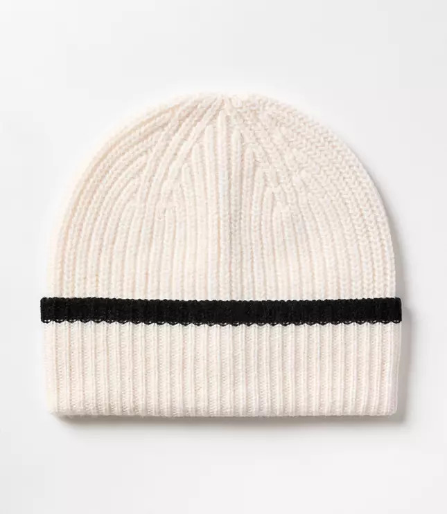 Sparkle Ribbed Beanie | LOFT