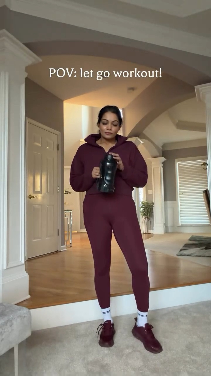 “Some days it’s motivation.
Some days it’s compression…
and a little makeup to get through the workout.”

My favorite workout fits on rotation!!