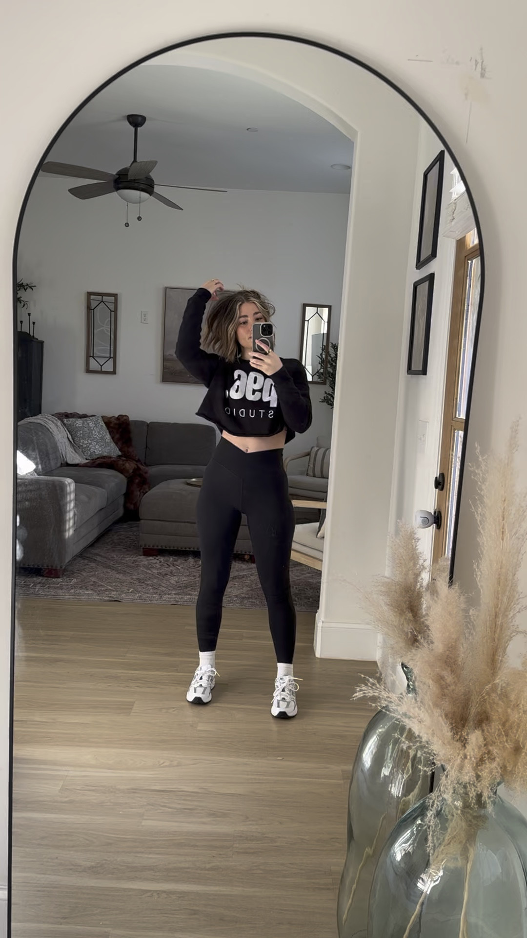 I rave over this brand of athleisure!!!
Wearing a size small in both. 
Leggings 31” seem! 
I’m 5’4 1/2! 
Stretchy enough for pregnancy if that’s on your radar or resonates with you 🤎

#LTKFitness #LTKU #LTKActive