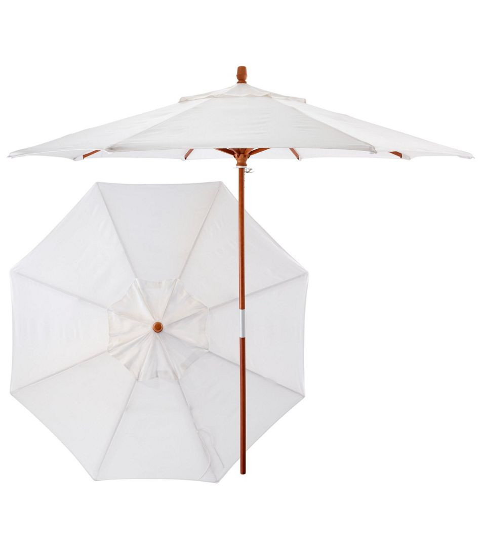 Sunbrella Market Umbrella, Wood | Umbrellas at L.L.Bean | L.L. Bean