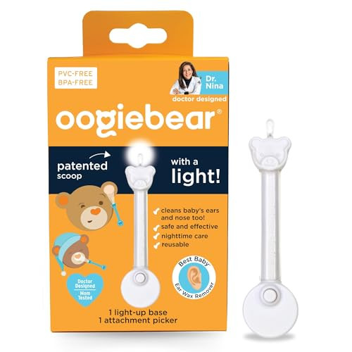 oogiebear Brite - Baby Nose Cleaner and Ear Wax Removal Tool. Baby Gadget with Nighttime LED Light. Safe Snot Booger Picker for Newborns, Infants & Toddlers | Amazon (US)