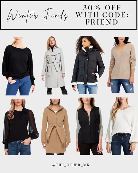 Winter fashion finds from Macys now 30% off with code: FRIEND 

#LTKstyletip #LTKcurves #LTKSeasonal