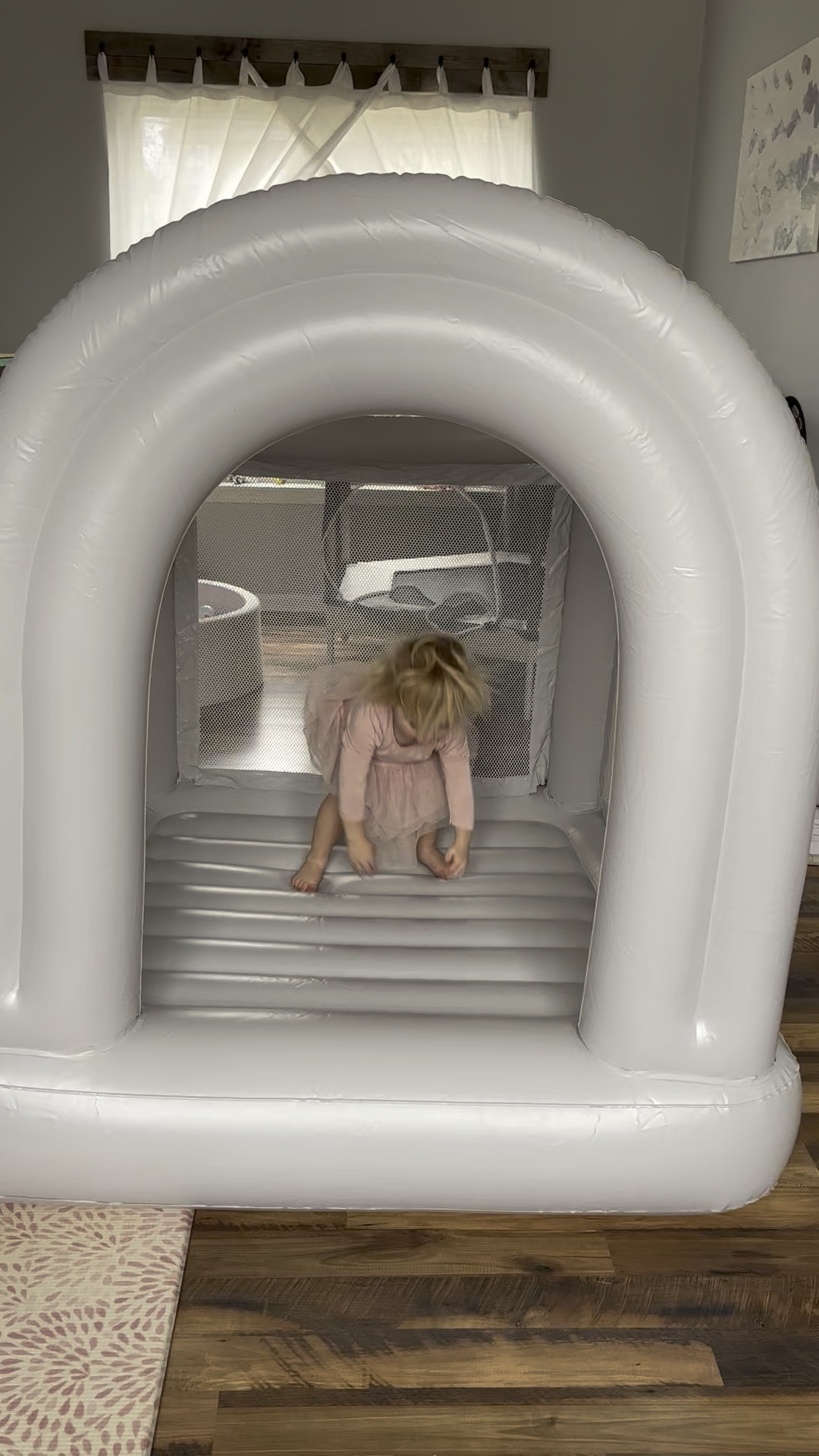 The best mini bounce house, perfect for indoors! 

#LTKFamily #LTKKids