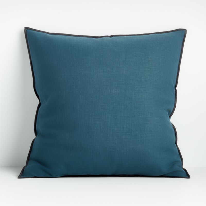Stargazer 23" Merrow Stitch Cotton Pillow Cover + Reviews | Crate and Barrel | Crate & Barrel