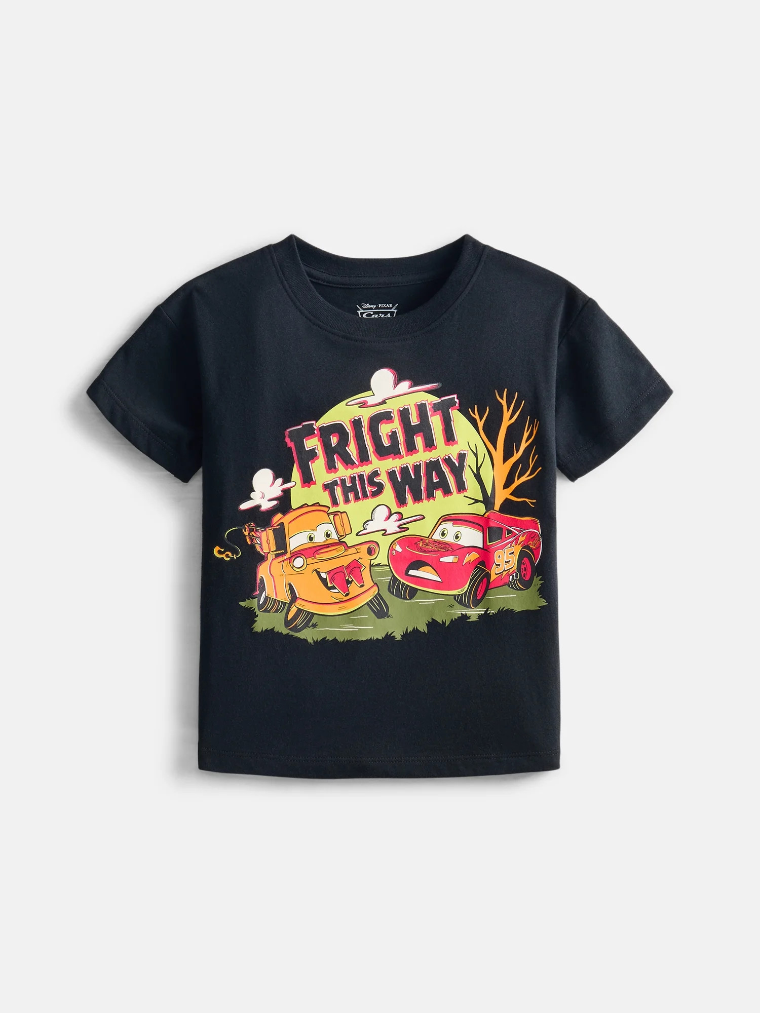 Pixar Cars Toddler Boys Halloween Graphic Tee with Short Sleeves, Sizes 12M-5T | Walmart (US)