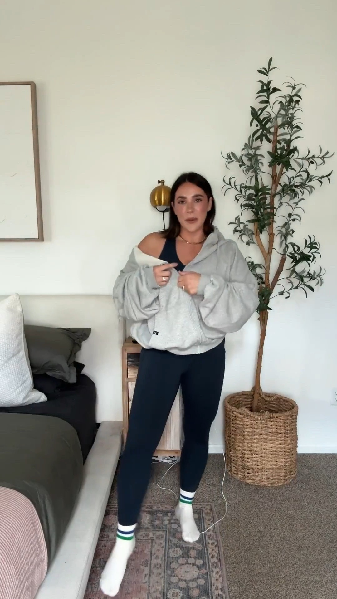 So many questions about my favorite lounge/workout outfits! I live in this popflex zip up and it's restocked in my favorite gray color! Everything size L! 

Workout set, lounge, school pick up, casual Amazon outfit, mom style, midsize, winter fashion. 

#LTKActive #LTKSpringSale #LTKWatchNow