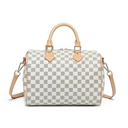 Dashing Gaza Checkered Tote Shoulder Bag with Inner Pouch - PU Vegan Leather Shoulder Handbags Fa... | Walmart (US)