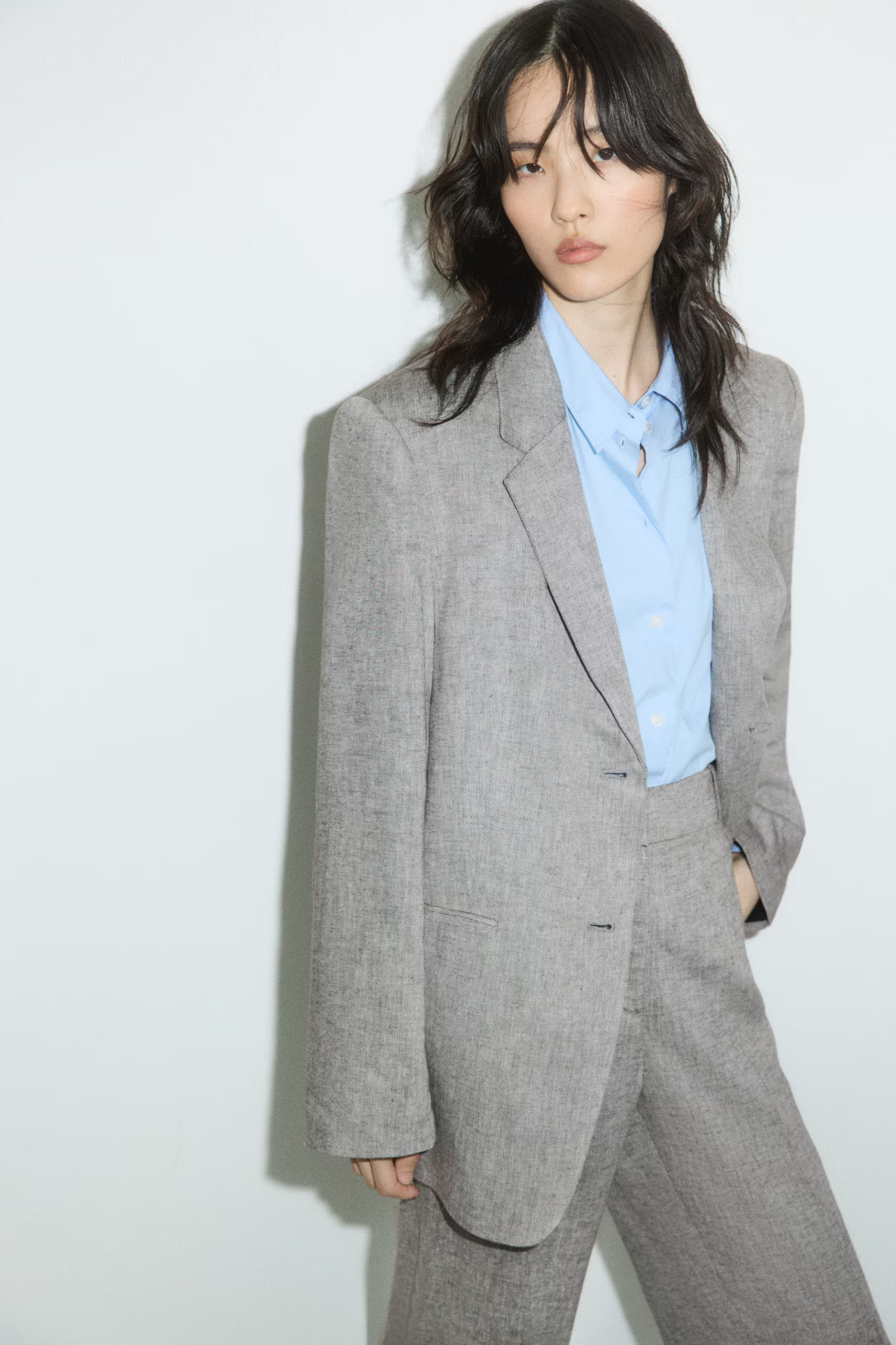 Linen-Blend Blazer | H&M (US + CA)