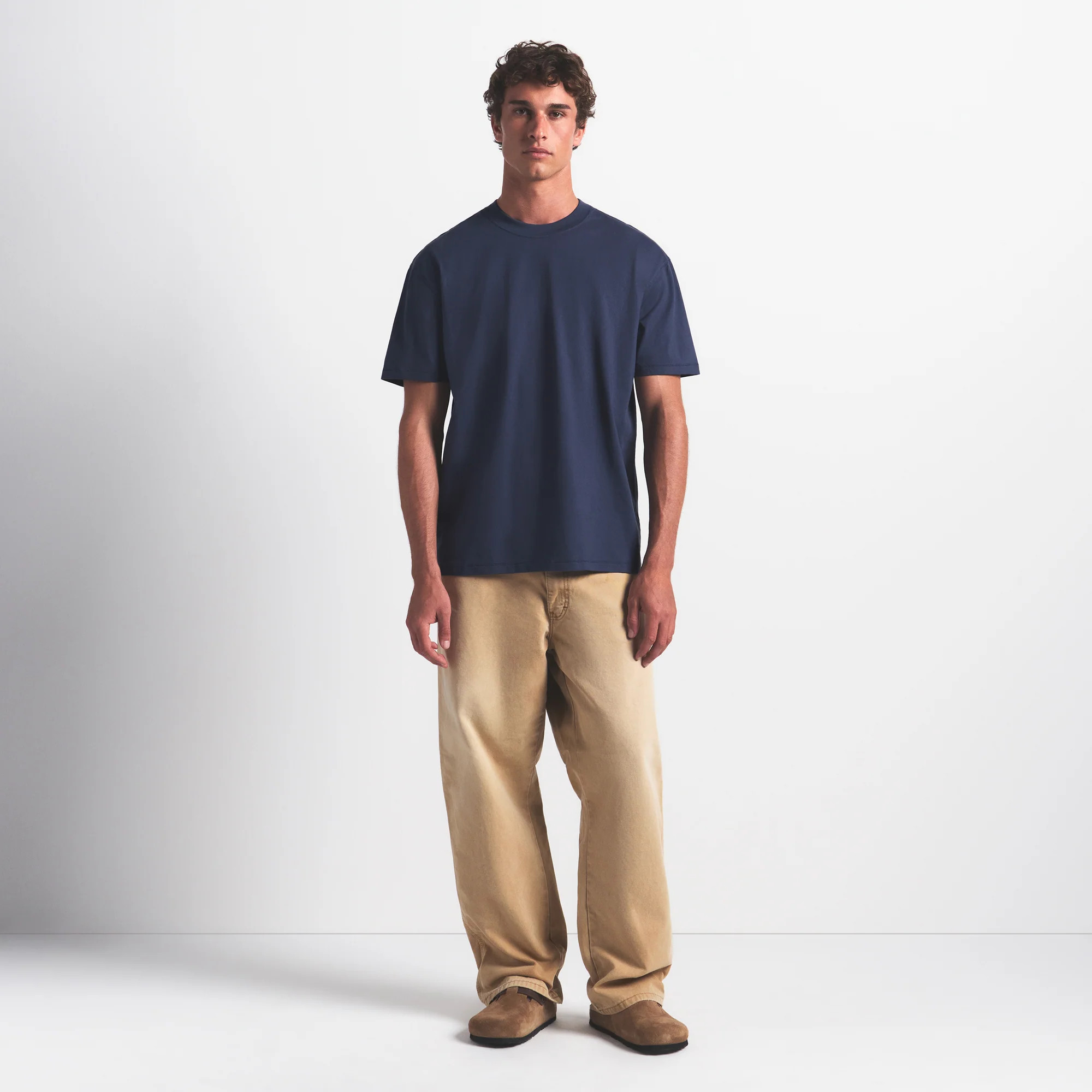 HEAVYWEIGHT COTTON MENS RELAXED T-SHIRT | DAMSON | SKIMS (US)
