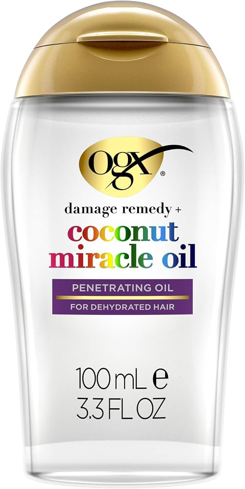 OGX Extra Strength Damage Remedy + Coconut Miracle Hair Oil, 3.3 fl. oz | Amazon (US)