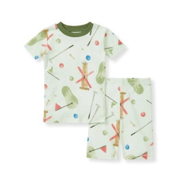 Mini Golf Organic Cotton Snug Fit Pajamas - 2-Piece 12M | Burts Bees Baby