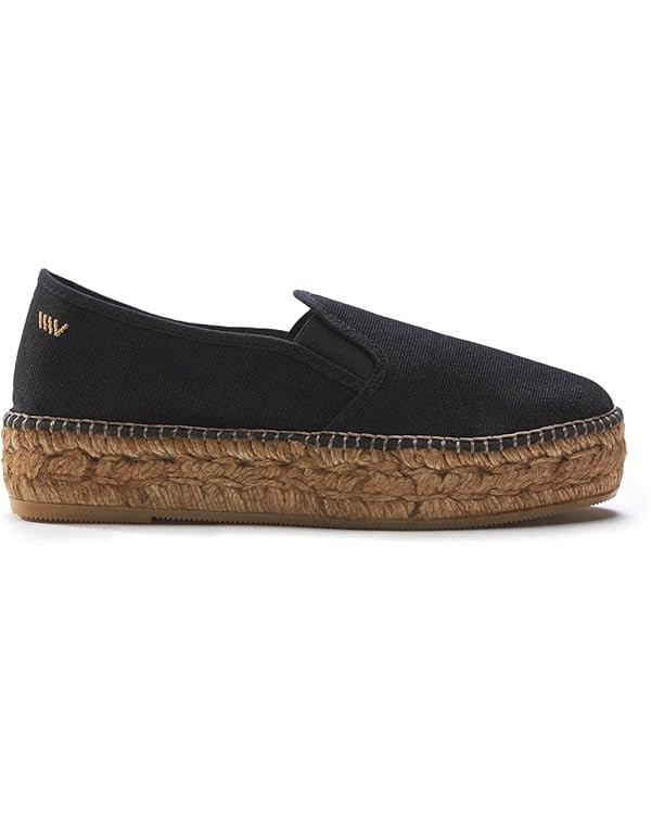 Viscata Castell Canvas Platform Slip On Espadrilles Spain Handmade 1 ½” Platform Heel Women's ... | Amazon (US)