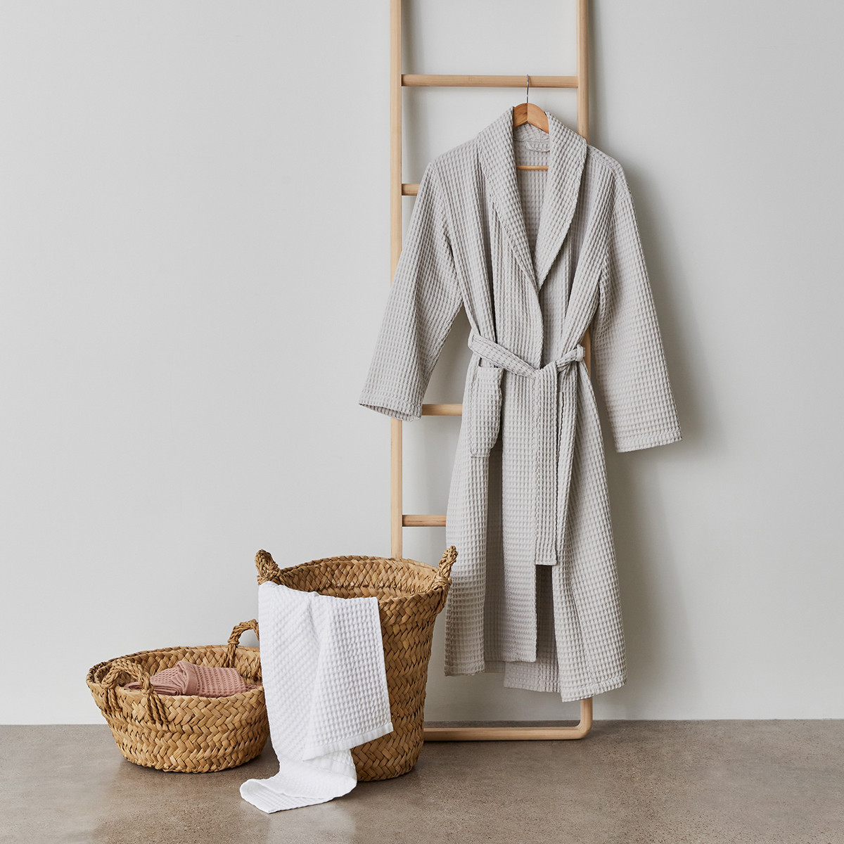 The Citizenry Mara Organic Waffle Robe | The Container Store
