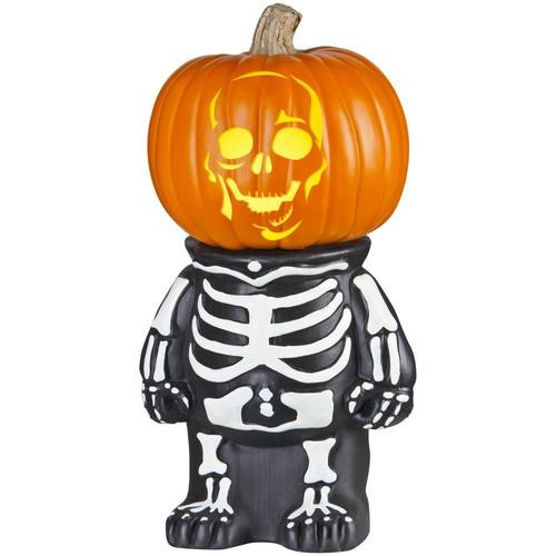 Gemmy Skeleton Pumpkin Stand | Lowe's