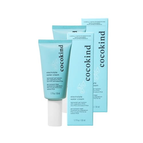 Cocokind Electrolyte Water Cream | Lightweight Water Gel Face Moisturizer | Balanced Hydrating Day Cream for All Skin Types | 2 Pack, 1.7 Fl Oz | Amazon (US)