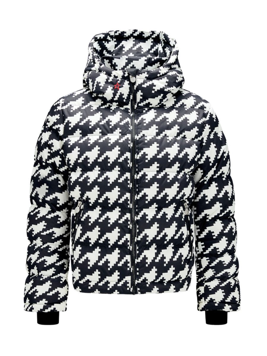 Polar Houndstooth Down Puffer Jacket | Saks Fifth Avenue