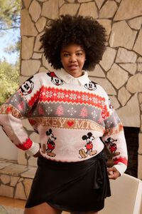 Plus Size Disney Mickey & Minnie Sweater | Forever 21 | Forever 21 (US)