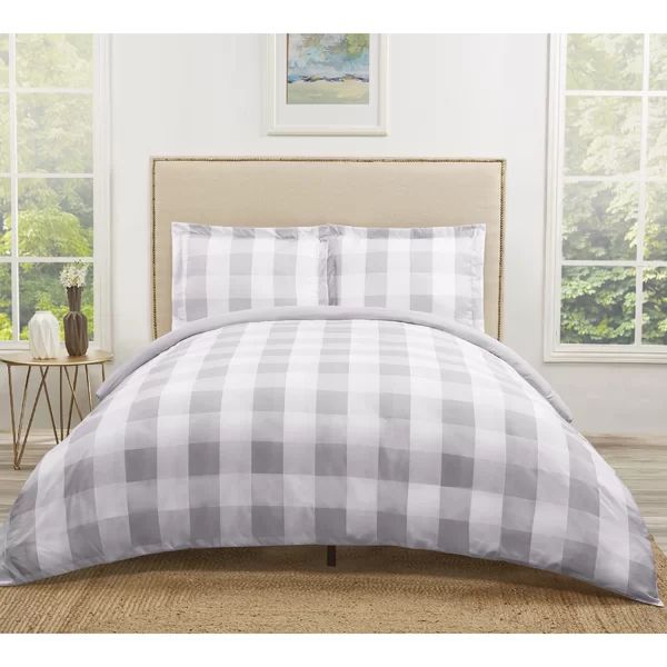 Buffalo Plaid Microfiber Duvet Cover Set | Wayfair North America