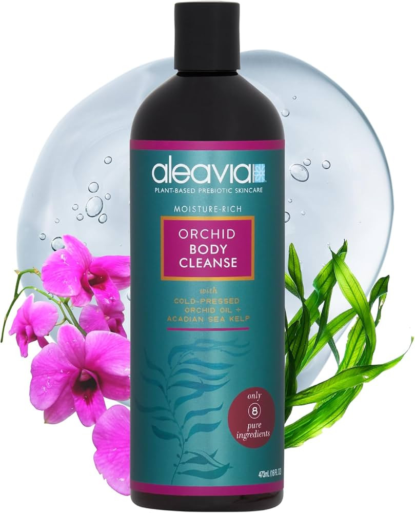 Aleavia Orchid Body Cleanse – Organic & All-Natural Prebiotic Body Wash with Pure Cold-Pressed ... | Amazon (US)