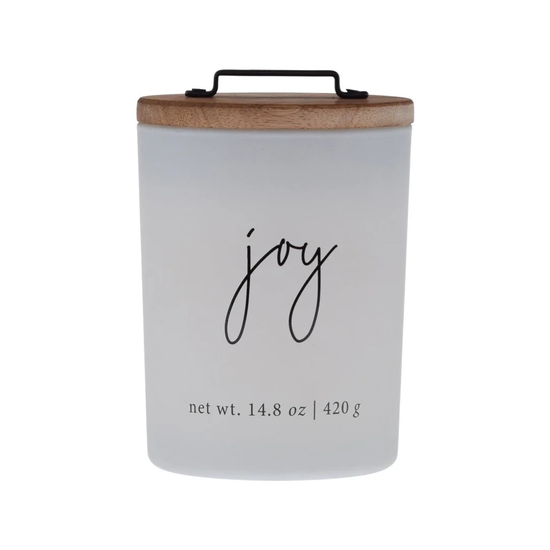 Better Homes & Gardens Cocoa & Rose 14.8oz Scented 2-wick Candle with Farmhouse Lid - Joy - Walma... | Walmart (US)