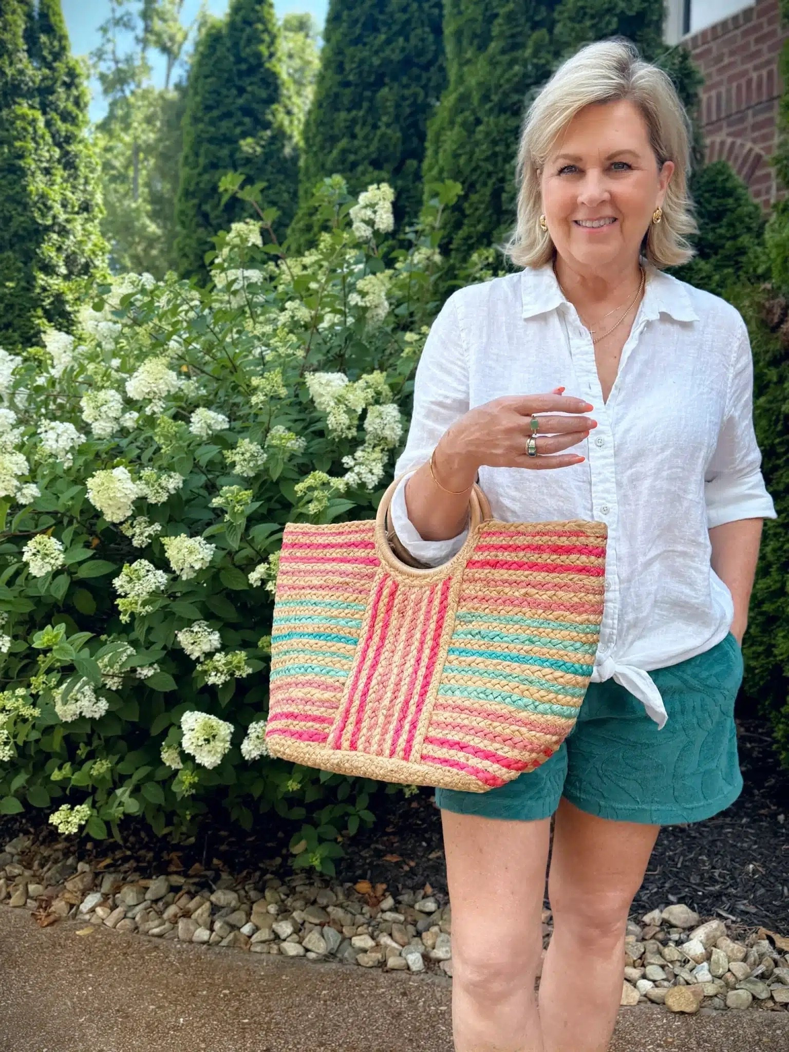 Colorful straw tote bag for Summer! 

#LTKgrwm #LTKSeasonal #LTKTravel