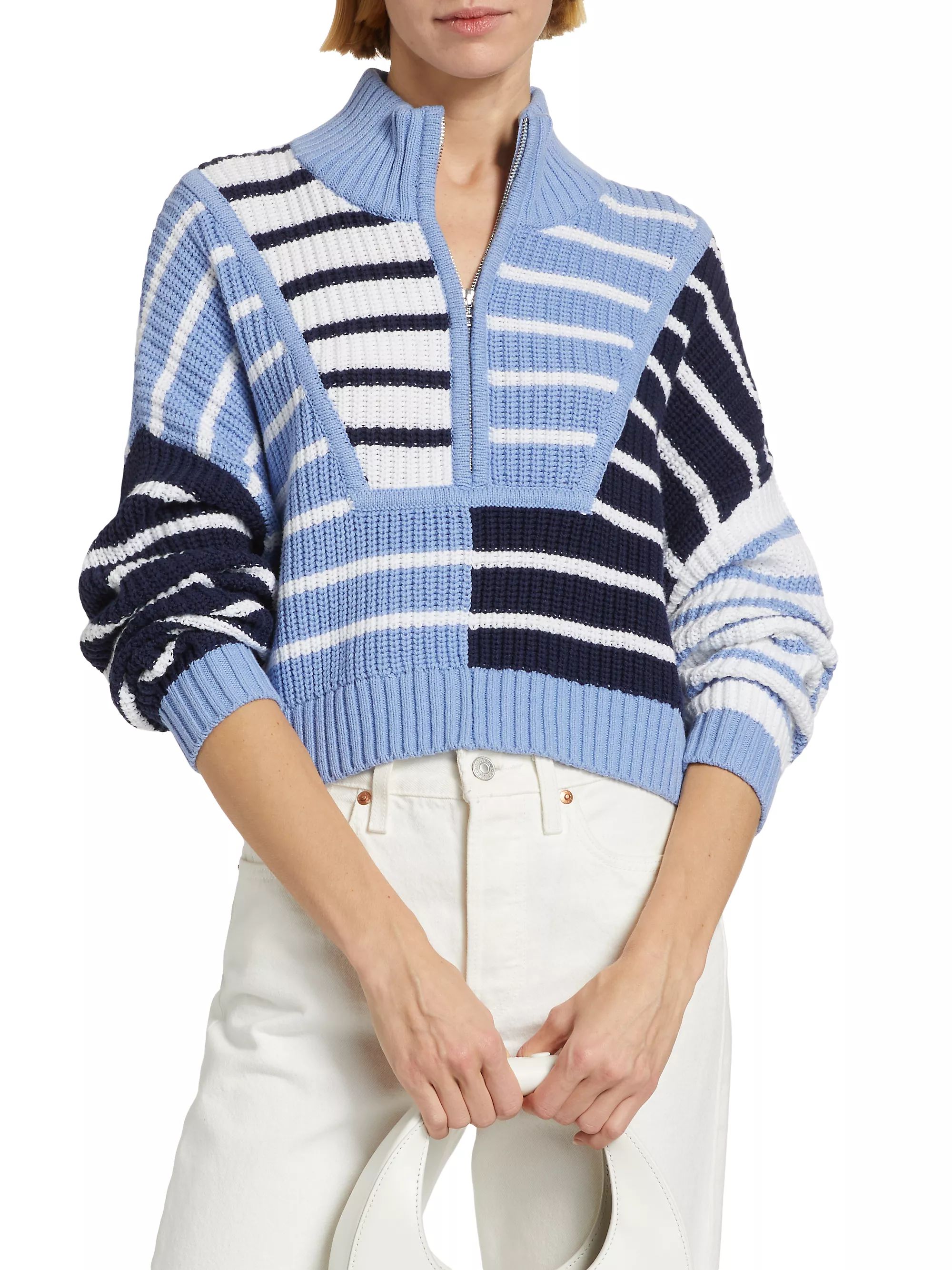 Hampton Quarter-Zip Cotton-Blend Sweater | Saks Fifth Avenue