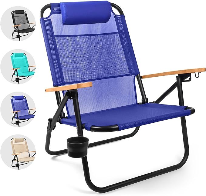 Water Buffalo Beach Chair - Premium Backpack Beach Chair for Adults - Beach Chair with Backpack S... | Amazon (US)