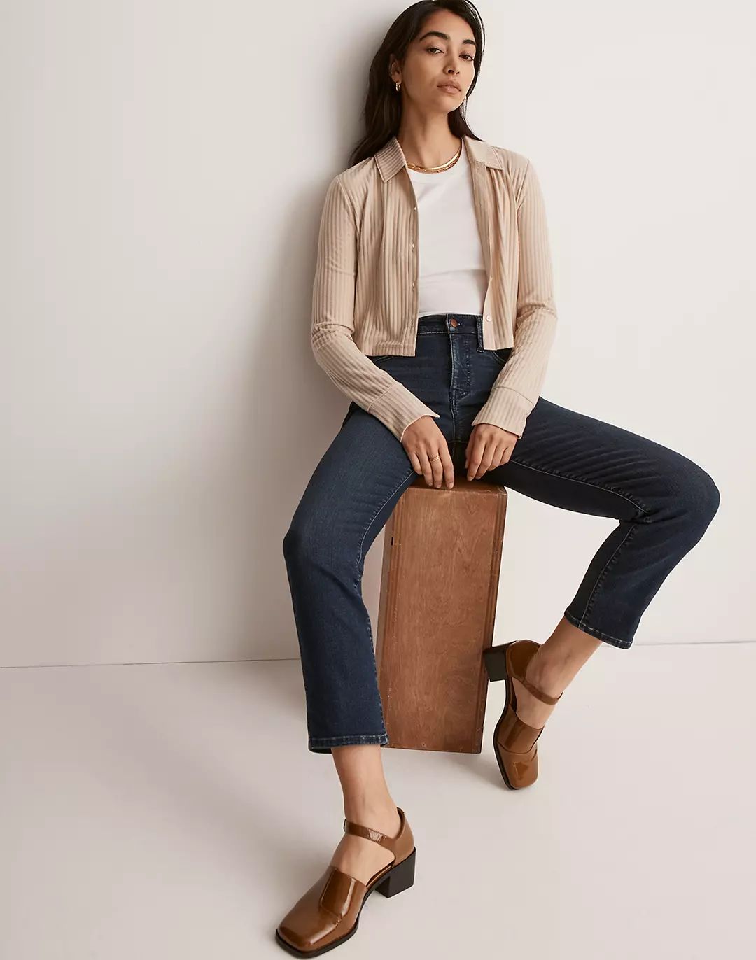 Petite Mid-Rise Stovepipe Jeans in Dahill Wash | Madewell