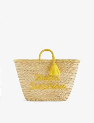 Staycay palm leaf basket bag | Selfridges