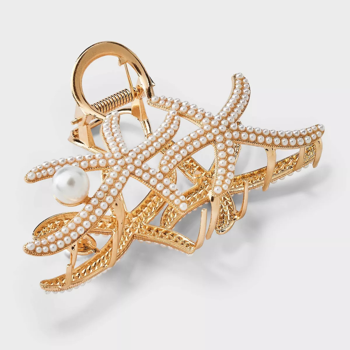 Pearled Starfish Claw Hair Clip - A New Day™ Gold | Target