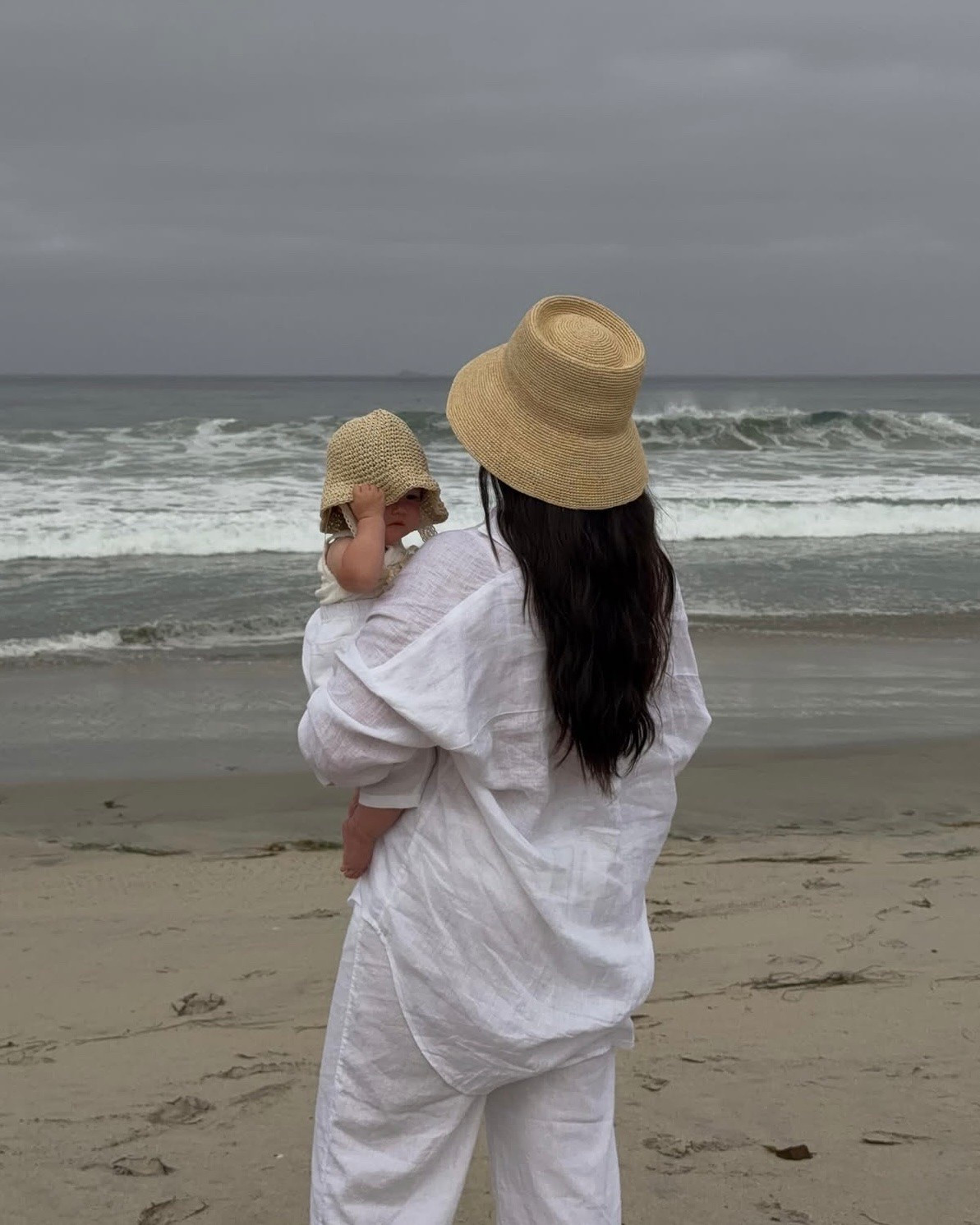 Causal matching beach day outfits for mom and baby - love these straw hats!

#LTKootd #LTKmomlife #LTKBaby