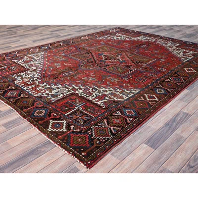 Shatique One-of-a-Kind 7'6" X 10'7" 1960s Wool Area Rug Red | Wayfair North America
