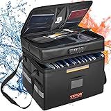 VEVOR Fireproof Document Box 2000℉, Fireproof Document Bag with 3 Storage Layers, 390 x 315 x 355 mm, Fireproof Wallet, Wallet, Large Briefcase, Money Storage, Documents, Money, Passport, Bank File | Amazon (US)