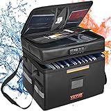 VEVOR Fireproof Document Box 2000℉, Fireproof Document Bag with 3 Storage Layers, 390 x 315 x 355 mm, Fireproof Wallet, Wallet, Large Briefcase, Money Storage, Documents, Money, Passport, Bank File | Amazon (US)