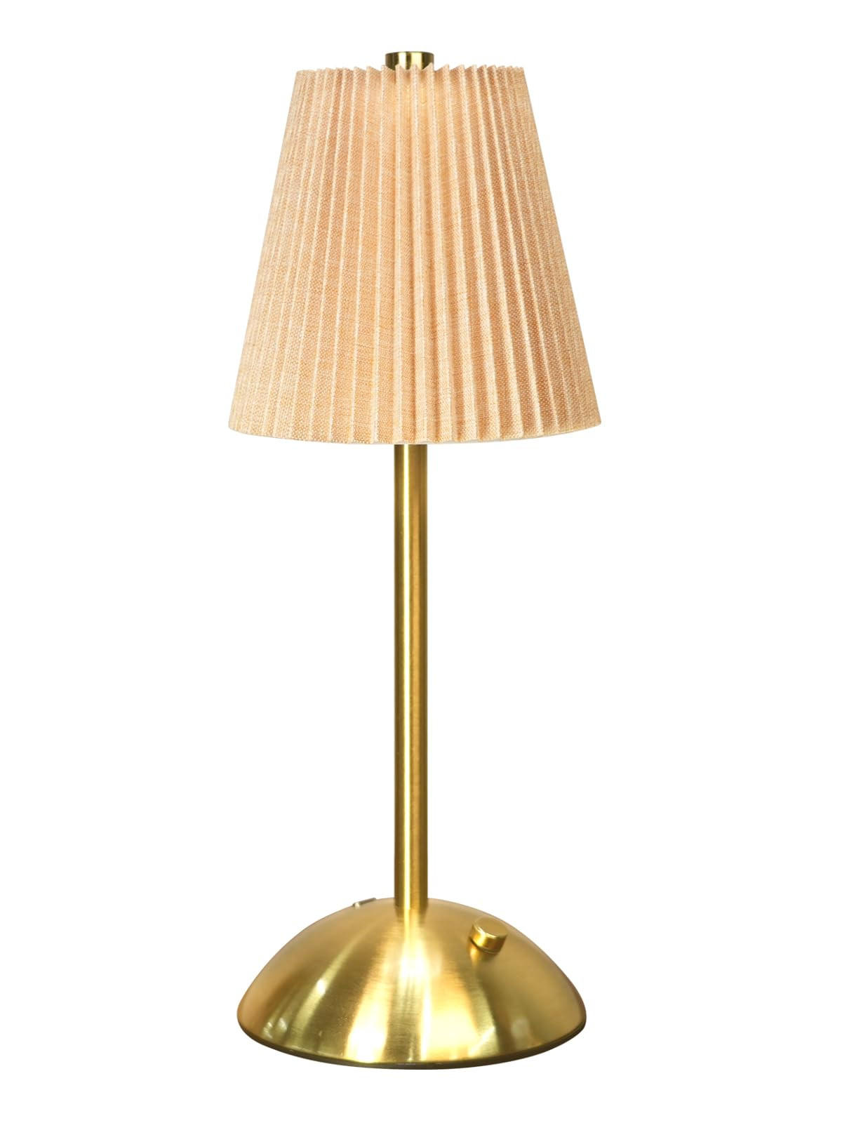 Cordless Rechargeable Table Lamp, Fabric Shade Small Desk Light, Dimmable LED Battery Powered, 3-... | Amazon (US)