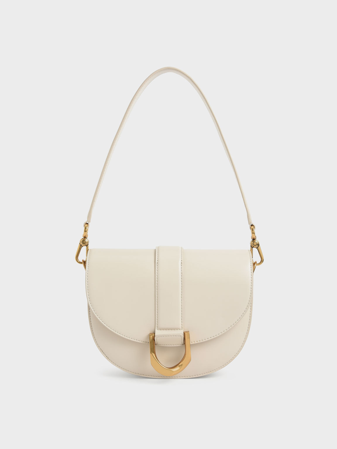 Gabine Saddle Bag - Cream | Charles & Keith EU
