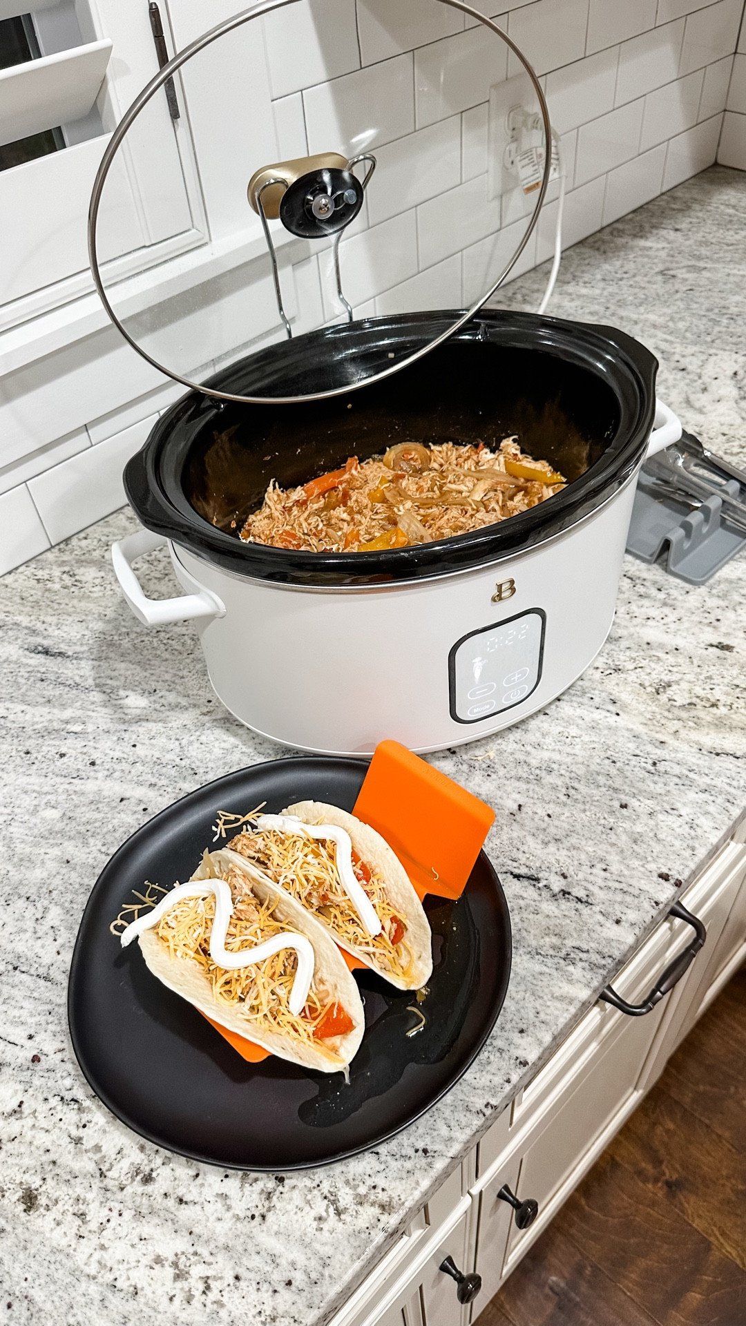 🌮 EASY CROCKPOT CHICKEN FAJITAS 🌮

This is the perfect dump-and-go recipe for busy nights! Super simple and packed with flavor. Here’s what you need:

🥘 Ingredients:
• 1 red, yellow, & green bell pepper (sliced)
• 1 yellow onion (sliced)
• 4 garlic cloves (minced)
• 16 oz jar salsa
• 2 lbs boneless chicken breasts
• 1 packet fajita seasoning
• ½ cup water

 Instructions:
1️⃣ Add half the salsa, peppers, and onions to the crockpot.
2️⃣ Sprinkle garlic, then add chicken and fajita seasoning.
3️⃣ Top with the remaining salsa, peppers, onions, and water.
4️⃣ Cook on low 6-8 hrs or high 3-4 hrs.
5️⃣ Shred the chicken, put it back in, and serve with tortillas & your favorite toppings! 🌶️🧀🥑

Perfect for a quick and easy weeknight dinner! Save this recipe and let me know if you try it!

#ChickenFajitas #CrockpotFajitas #SlowCookerMeals #EasyDinner #WeeknightDinner #FamilyDinner #MexicanRecipes #MealPrepIdeas #TacoNight #DinnerInspo #HealthyDinner #QuickMeals
